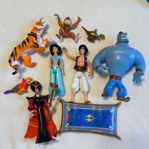 Disney Aladdin Action Figure Set - Blue, Red, Orange